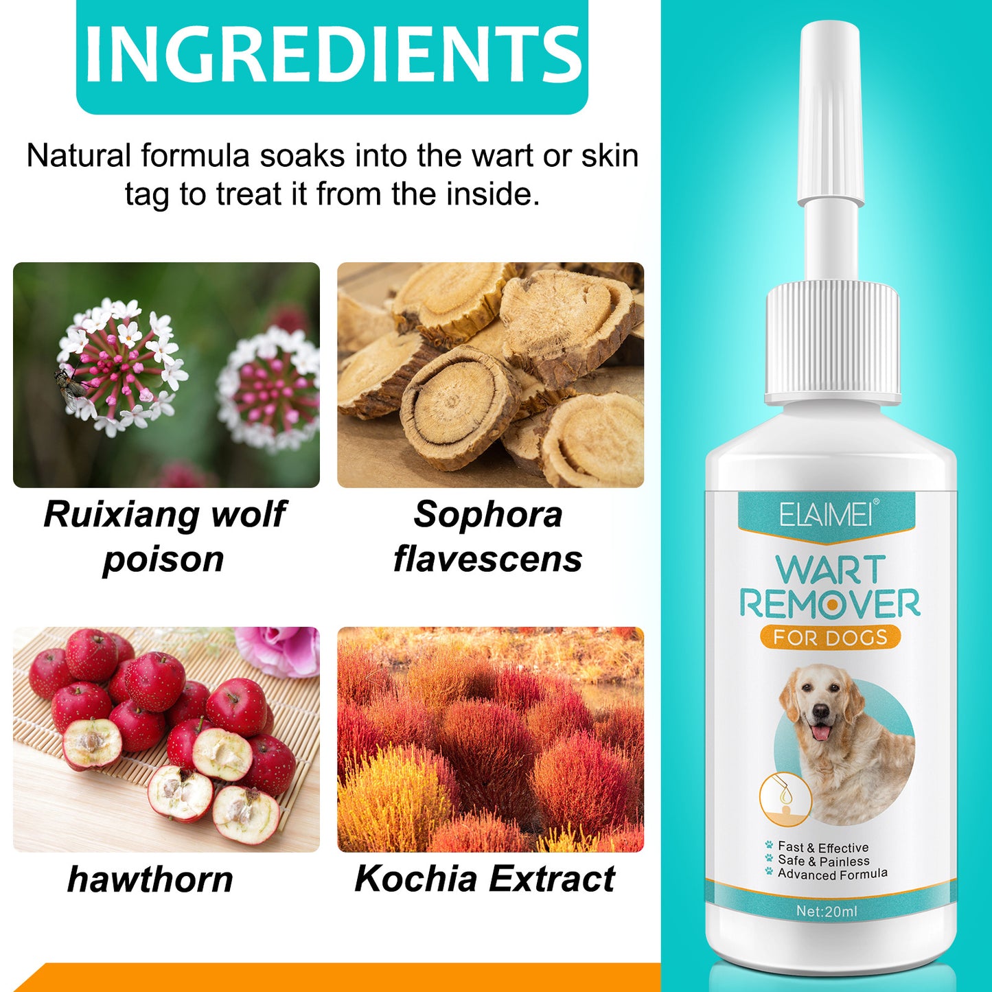 ELAIMEI - Wart Remover for Dogs-Fast and Effective - Safe and Painless