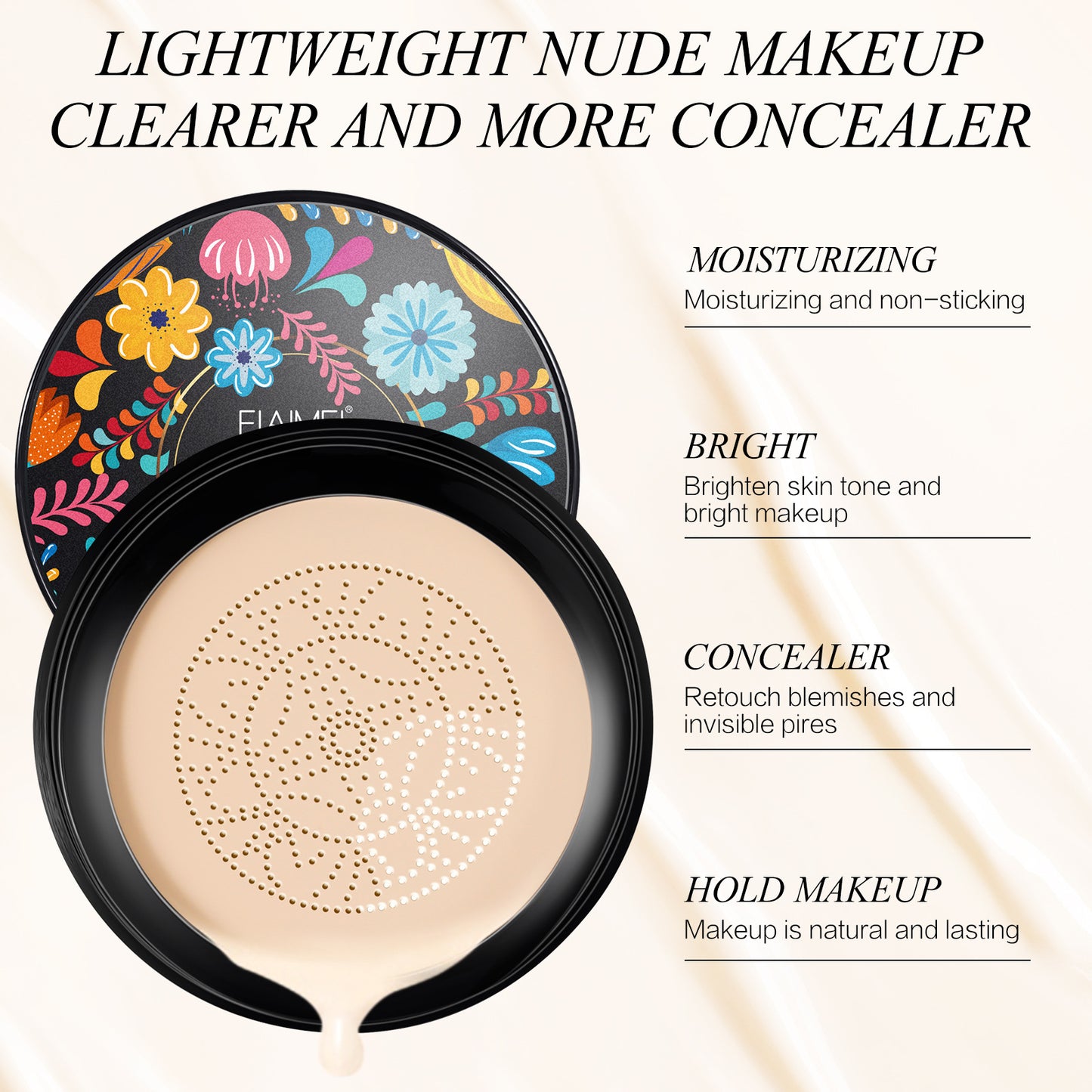 ELAIMEI - Mushroom Head Air Cushion CC Cream Foundation Concealer Waterproof