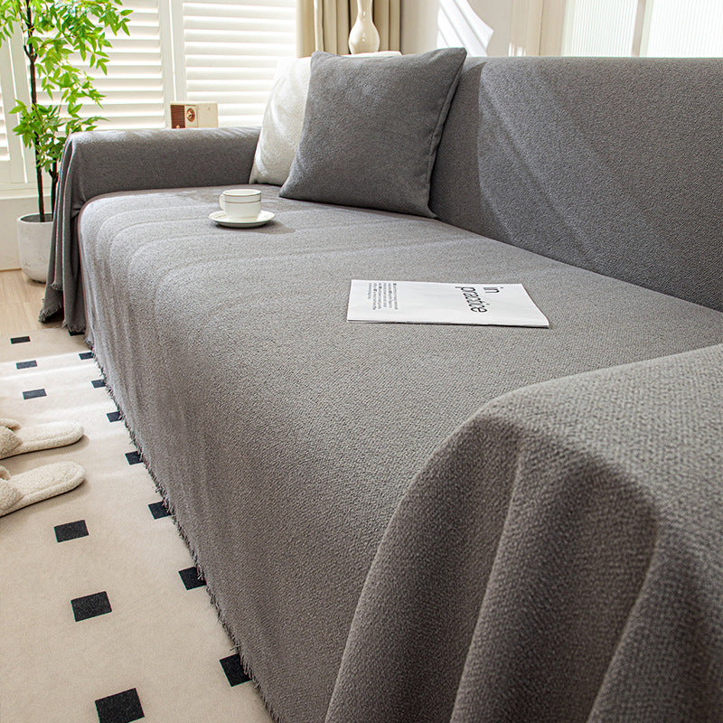 Solid Colour Throw Blanket Couch Sofa Cover To Protect Couch from Dirt