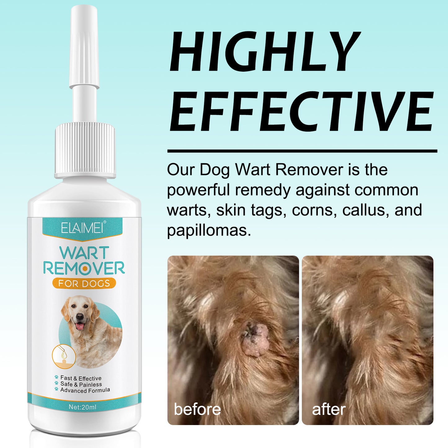 ELAIMEI - Wart Remover for Dogs-Fast and Effective - Safe and Painless