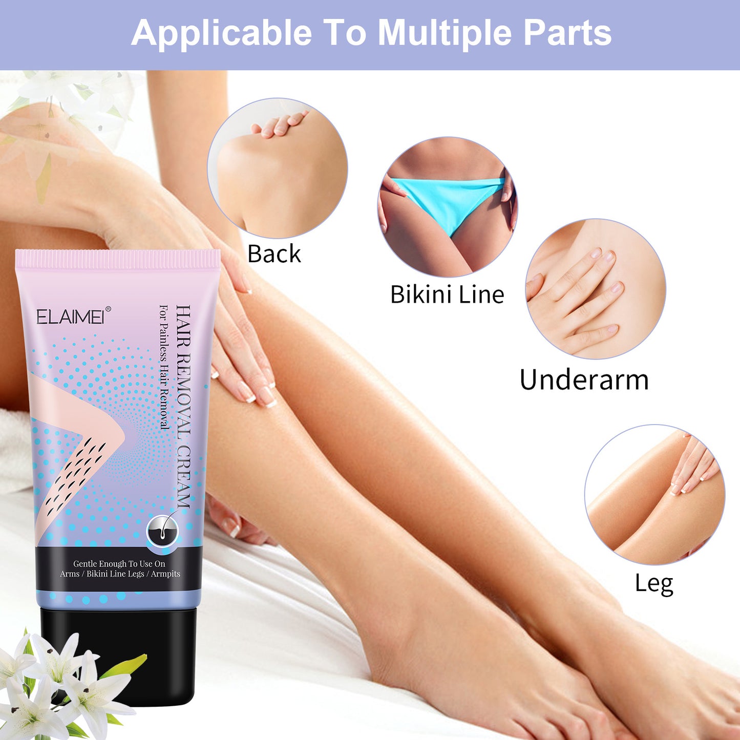 ELAIMEI - Hair Removal Cream - For Painless Hair Removal