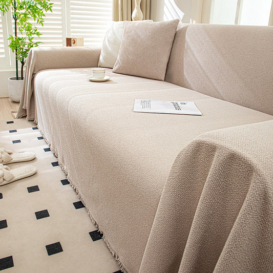 Solid Colour Throw Blanket Couch Sofa Cover To Protect Couch from Dirt