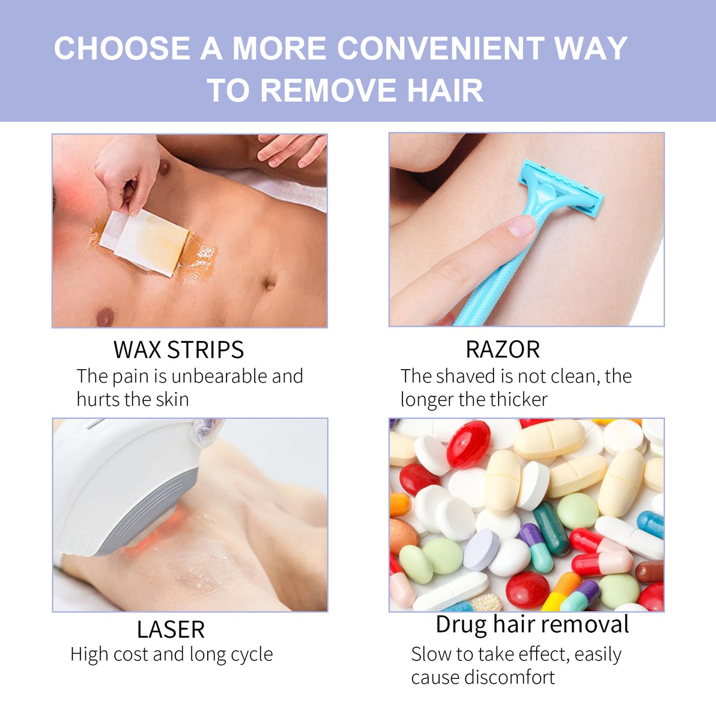 ELAIMEI - Hair Removal Cream - For Painless Hair Removal