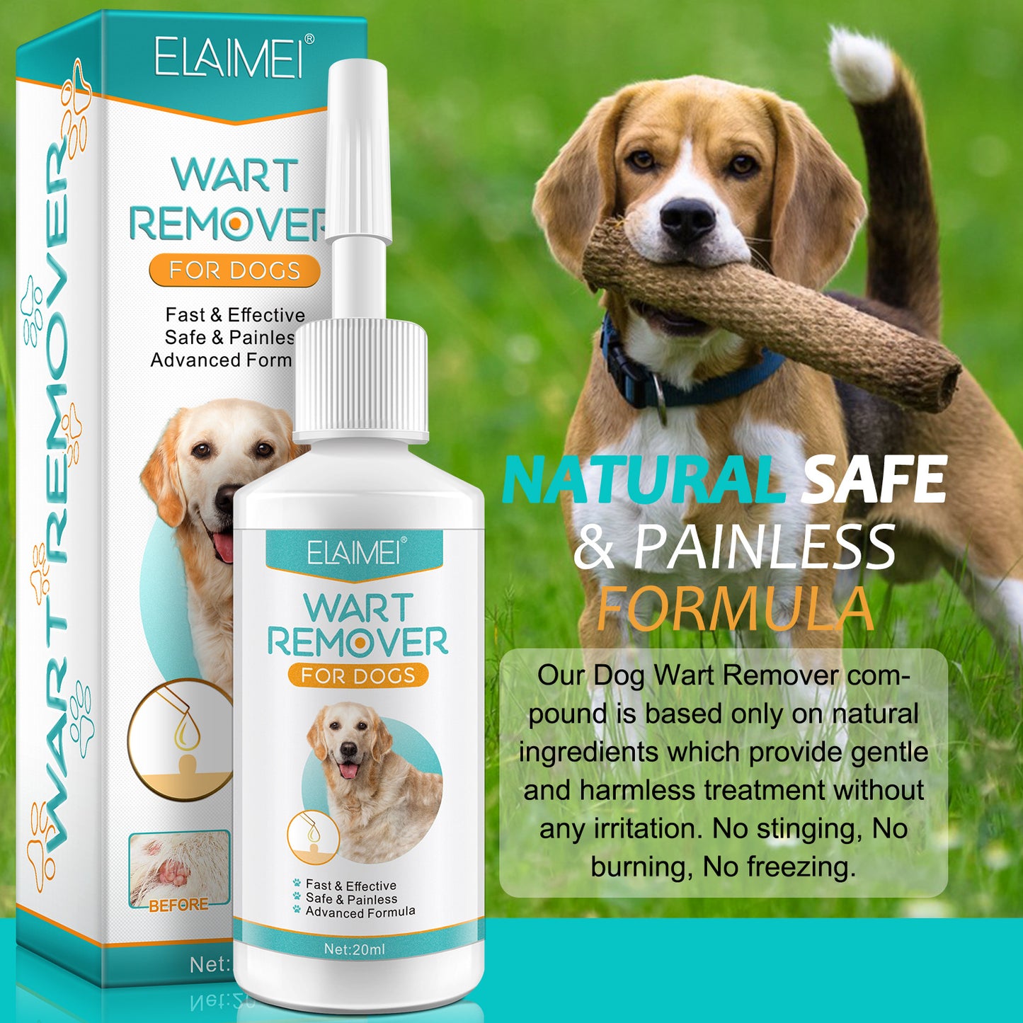 ELAIMEI - Wart Remover for Dogs-Fast and Effective - Safe and Painless