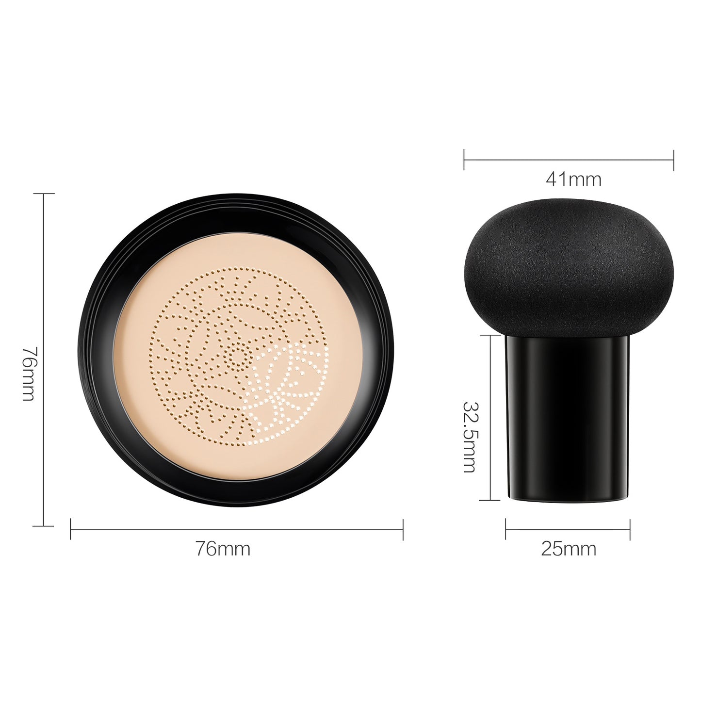 ELAIMEI - Mushroom Head Air Cushion CC Cream Foundation Concealer Waterproof