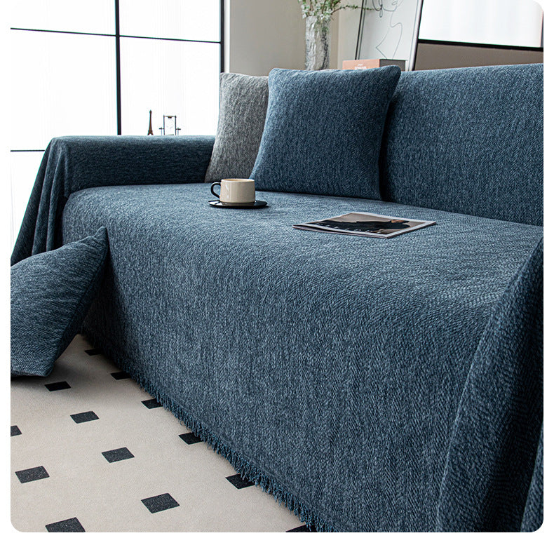 Textured Couch Sofa Cover Blanket- Magic Sofa Covers Washable- Chenille Couch Sofa Covers