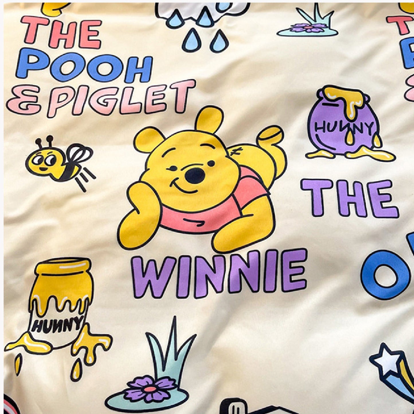 Disney Cartoon Four Piece- Fitted Sheet -Duvet Cover -Pillowcase Set