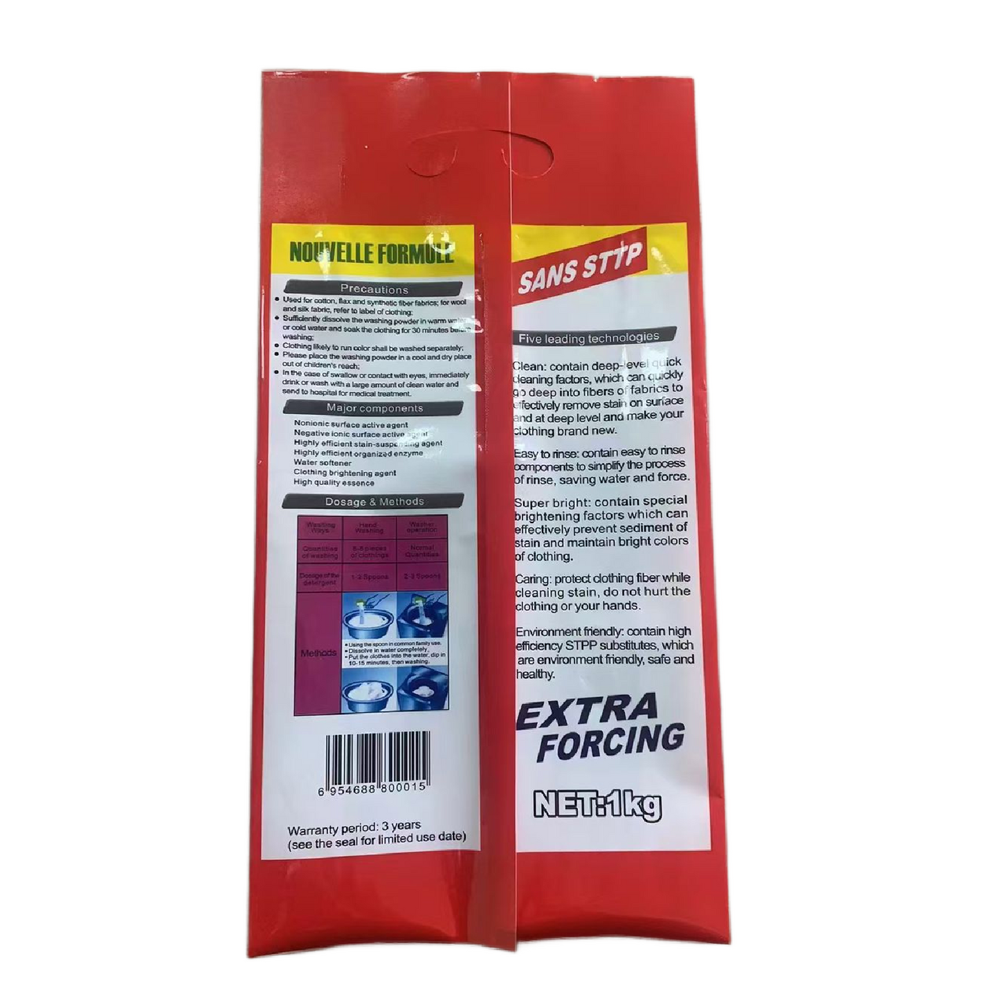 Extra Forcing Multi Action High Performance Washing Powder 20%Active Matter