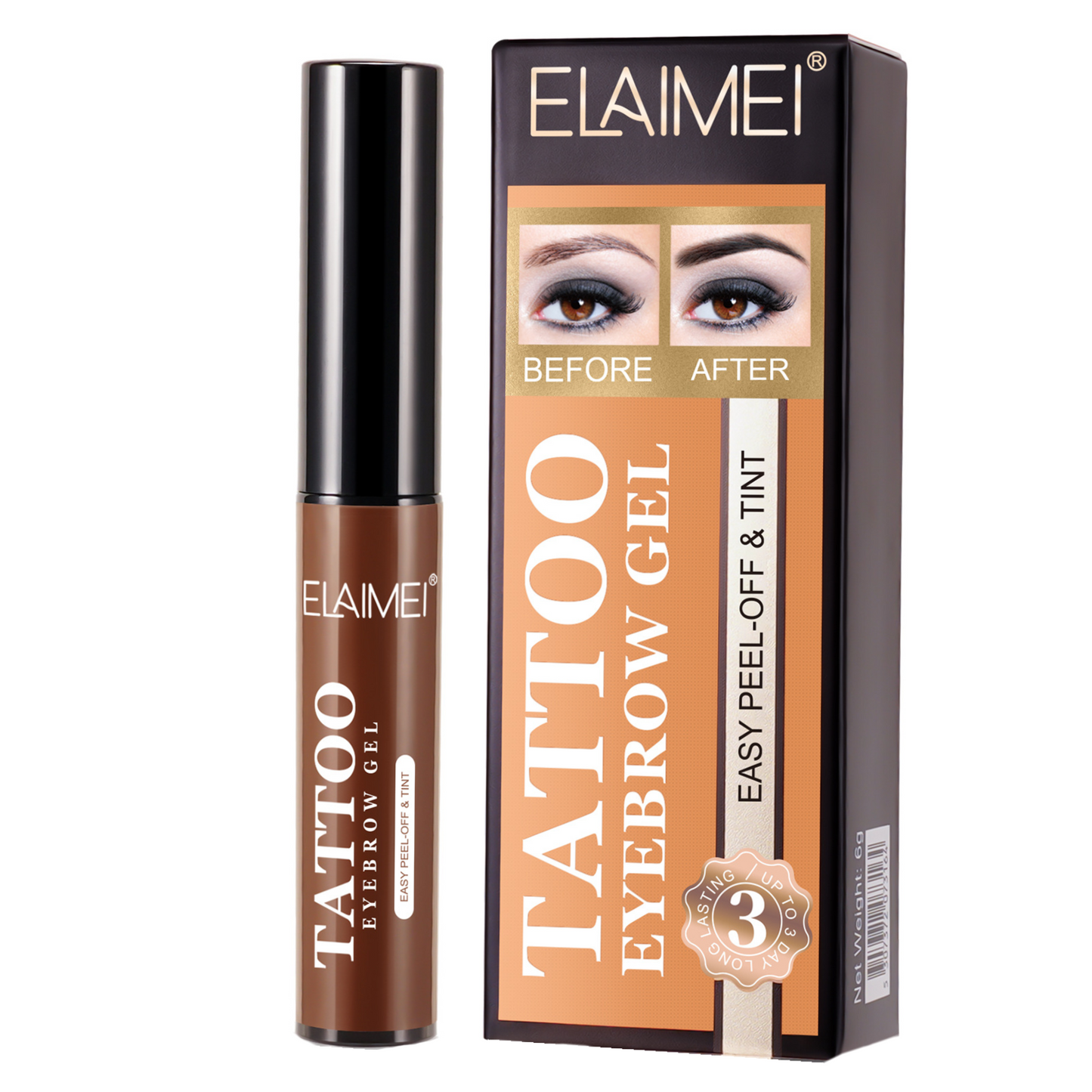 ELAIMEI - Elaimei Tattoo Eyebrow Gel Easy Peel-Off and Tint