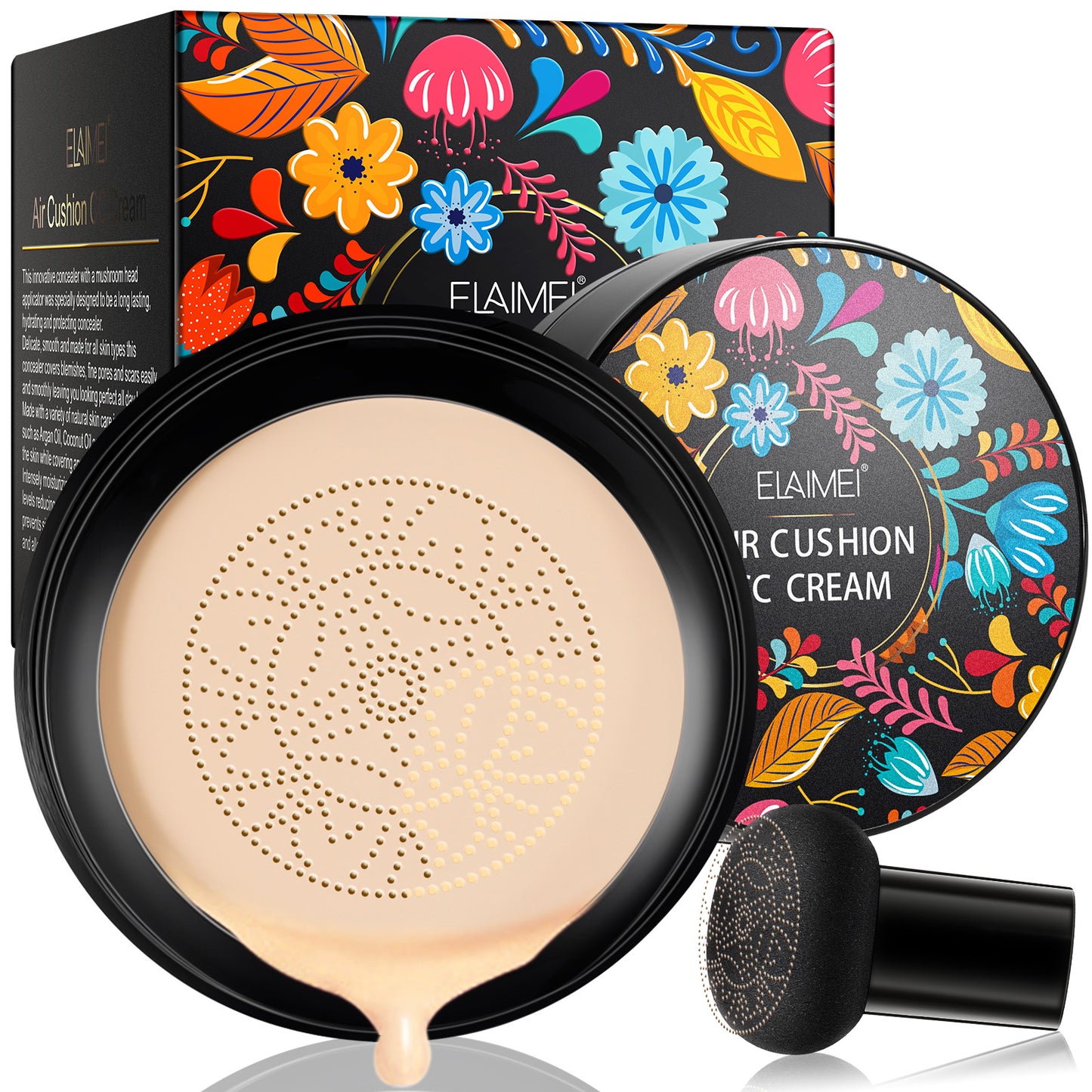 ELAIMEI - Mushroom Head Air Cushion CC Cream Foundation Concealer Waterproof