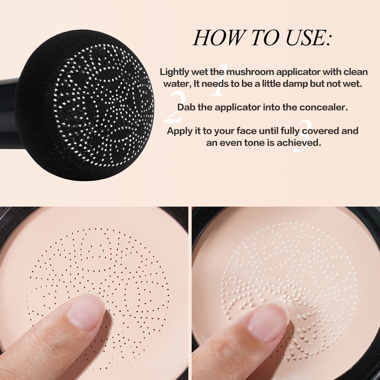 ELAIMEI - Mushroom Head Air Cushion CC Cream Foundation Concealer Waterproof