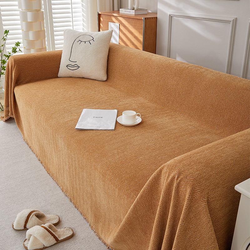 Textured Couch Sofa Cover Blanket- Magic Sofa Covers Washable- Chenille Couch Sofa Covers