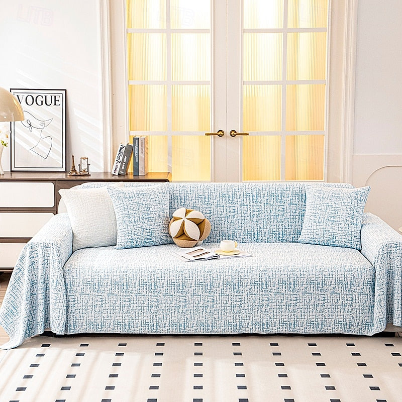 Chenille Sofa Couch Cover-Couch Protector Soft and Durable Fabric Protects Furniture from Pet Hair and Dirt Stylish and Comfortable Slipcover Easy to Install and Machine Washable
