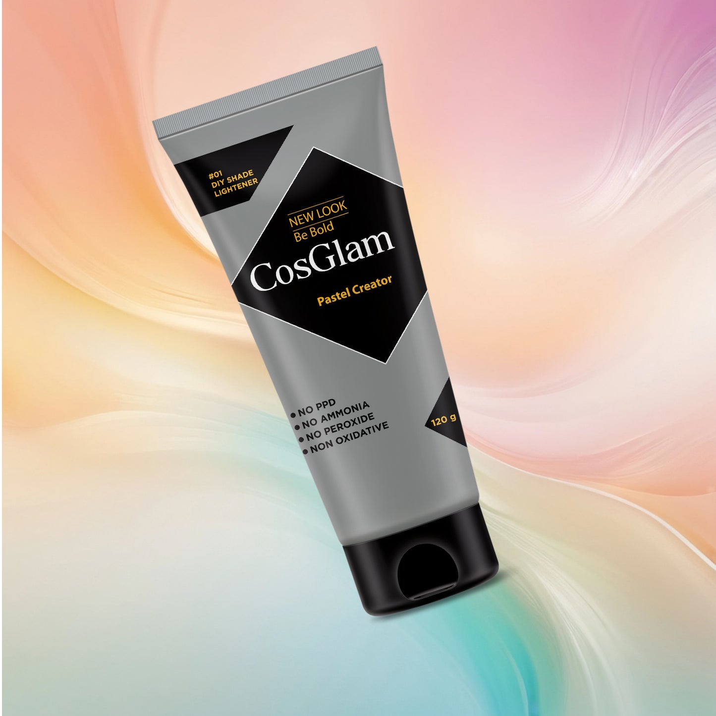 COSGLAM Be Bold Semi Permanent Hair Color Dye Enriched with Conditioner, Glossy Finish, No Ammonia, Vegan Highlights Colorful Hair Dye 100gm/3.52 Ounce, Tube