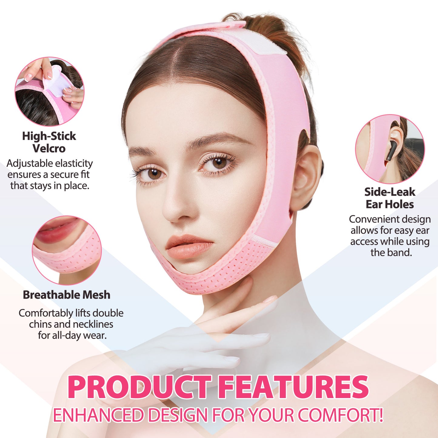 ELAIMEI - V-Line Facial Bandage-Instant Lift & Sculpt-Firms Double Chin-Reusable