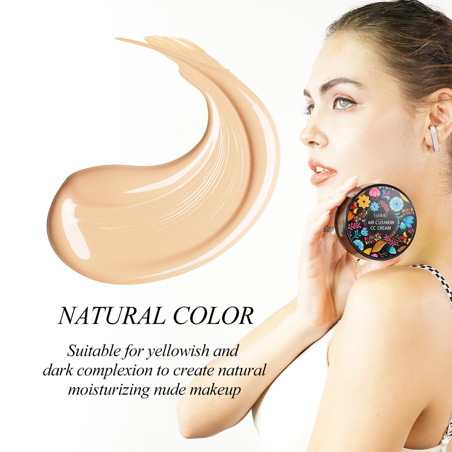 ELAIMEI - Mushroom Head Air Cushion CC Cream Foundation Concealer Waterproof