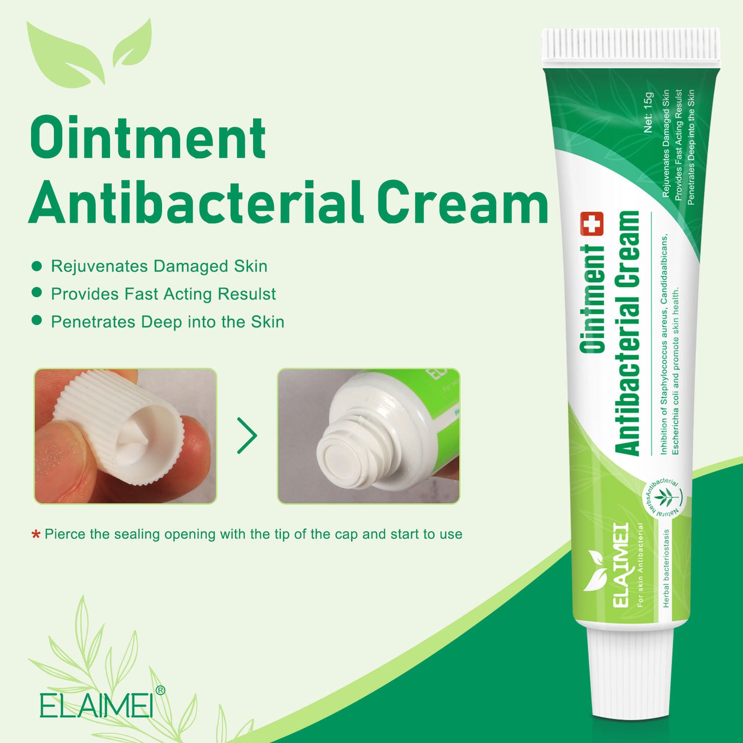 ELAIMEI - Ointment Antibacterial Cream for Skin Infection-Relieves Itchy Skin