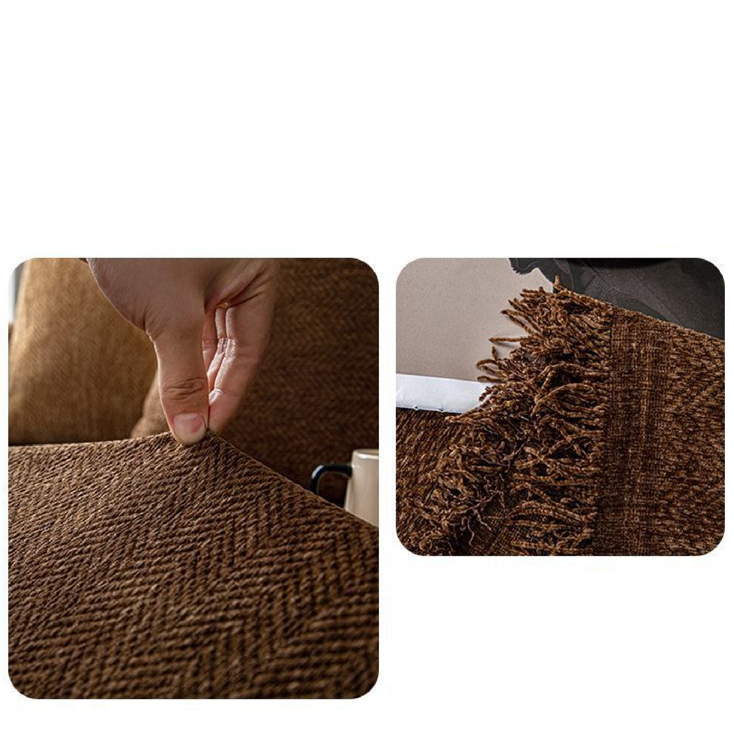 Textured Couch Sofa Cover Blanket- Magic Sofa Covers Washable- Chenille Couch Sofa Covers