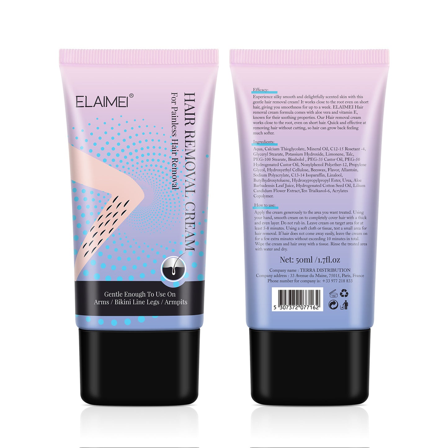 ELAIMEI - Hair Removal Cream - For Painless Hair Removal