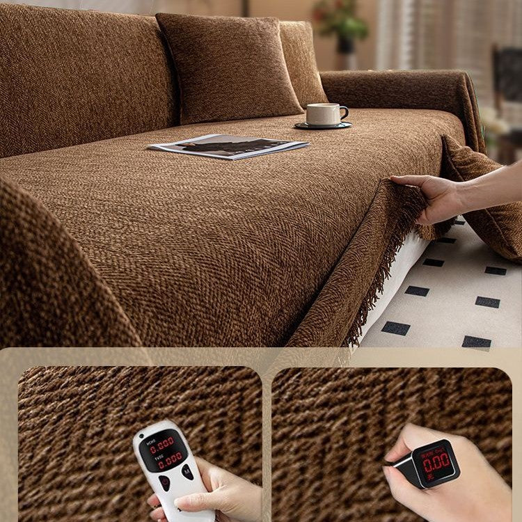 Textured Couch Sofa Cover Blanket- Magic Sofa Covers Washable- Chenille Couch Sofa Covers