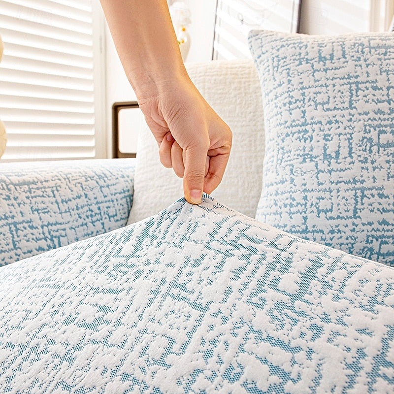 Chenille Sofa Couch Cover-Couch Protector Soft and Durable Fabric Protects Furniture from Pet Hair and Dirt Stylish and Comfortable Slipcover Easy to Install and Machine Washable
