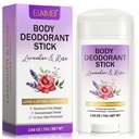ELAIMEI Body Deodorant Stick Long Lasting Fragrance 72-hour Odor Protection - Lavender Rose - 1 Pack