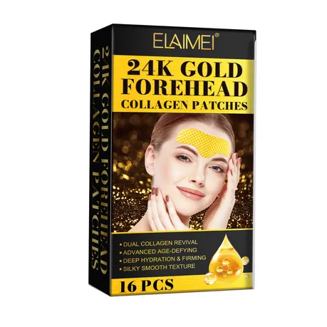 ELAIMEI Gold Collagen Forehead Wrinkle Patch Reduces Fine Lines - 1 Pack