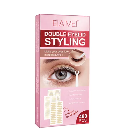 Elaimei Invisible Double Eyelid Lifter Strips Tape Sticker-Waterproof 480-Piece