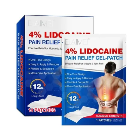 ELAIMEI Maximum Strength 4% Pain Relief Gel-Patch (14 Patches)
