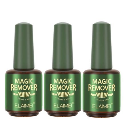 Elaimei Magic Remover Gel Polish Burst Nail Polish Remover 15ml-3Pack