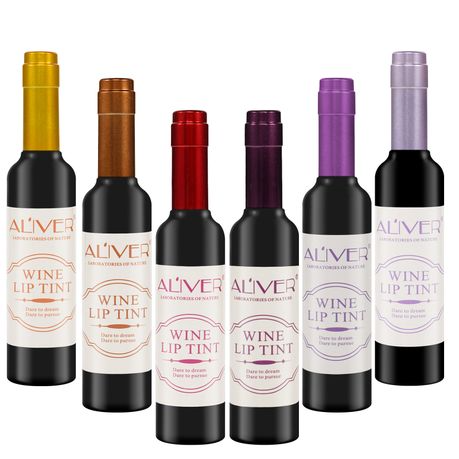 Aliver 6 Colors Matte Liquid Lipstick Wine Lip Tint Waterproof