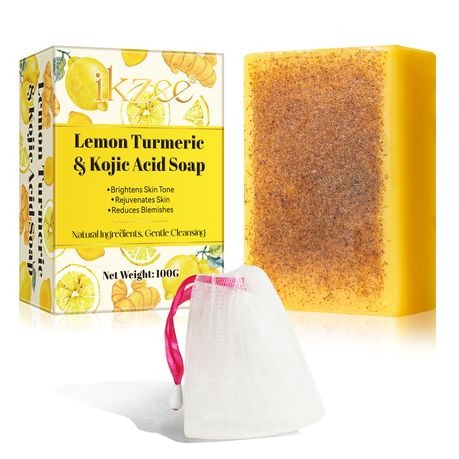 Ikzee Lemon Turmeric & Kojic Acid Brightening Soap - 100g