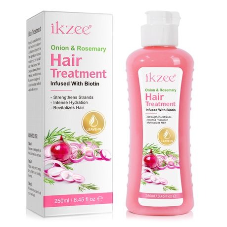 Ikzee Onion & Rosemary Hair Treatment - Biotin Infused Leave-In - 250ml