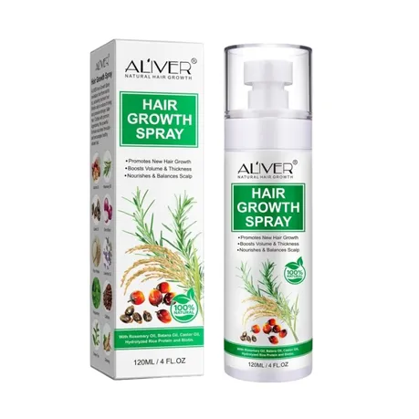 ALIVER Natural Hair Growth Spray - with Rosemary, Batana & Biotin