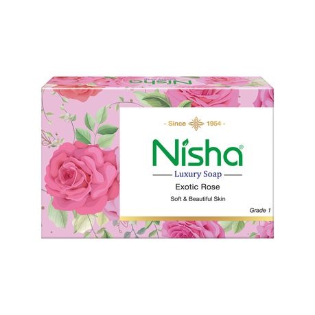 6 Pack Nisha Luxury Soap - Exotic Rose