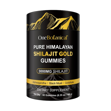 One Botanical Shilajit Gold Gummies 60P - 3 Pack