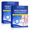 Sefudun Vein Target Microneedle Patch: Varicose Vein Relief-2 Pack