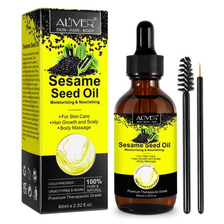 Aliver 100% Pure Sesame Seed Oil Hair and Skin 60ml