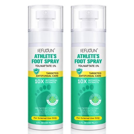 Sefudun Athlete's Foot Spray-Clinically Proven Antifungal Care-2 Pack