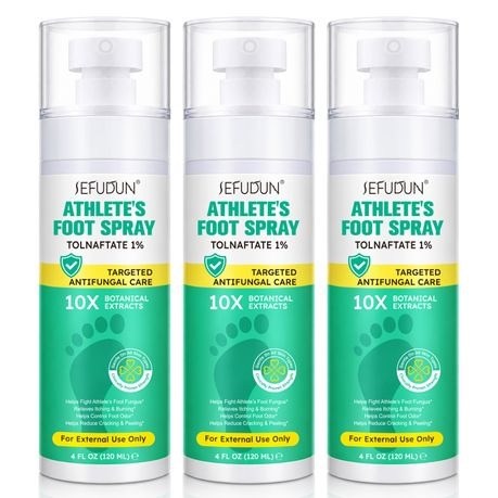 Sefudun Athlete's Foot Spray-Clinically Proven Antifungal Care-3 Pack
