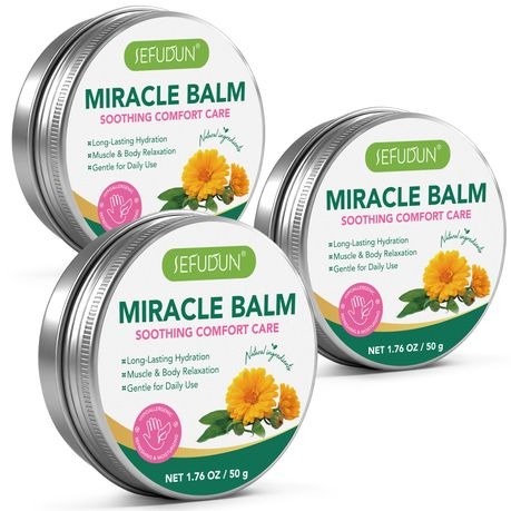 Sefudun Miracle Balm 50g - Natural Relief for Itchy Skin-3 Pack