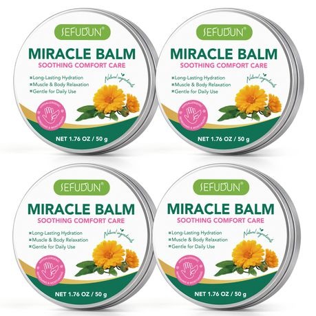 Sefudun Miracle Balm 50g - Natural Relief for Itchy Skin-4 Pack
