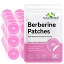 SoloTree Berberine Patches with Berberine Cinnamon Extracts 30P - 4 Pack