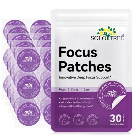 SoloTree Focus Patches Innovative Deep Focus Support 30P - 3 Pack
