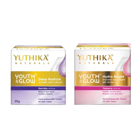 Yuthika Naturals Youth & Glow Day & Night Cream Combo -SPF 30 Set