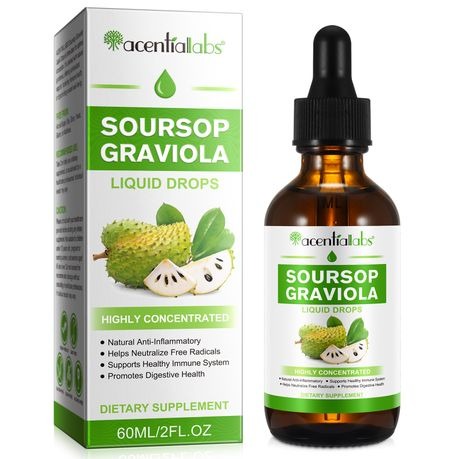 Acentiallabs Soursop Graviola Drops 60ML - 2 Pack