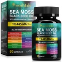 Acentiallabs Sea Moss & Black Seed Oil Capsules 60p - 2 Pack