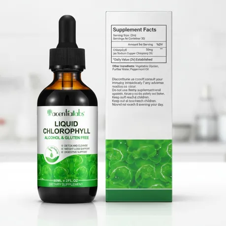 Acentiallabs Chlorophyll Drops 60ml - 2 Pack