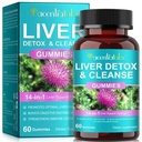 Acentiallabs Liver Detox and Cleanse Gummies 14-in-1 Support Formula 60ct - 1 Pack