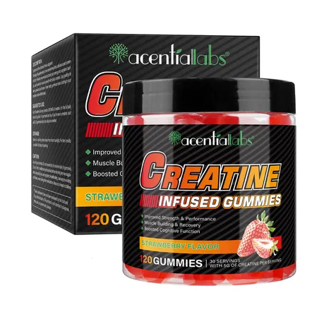 Acentiallabs Creatine Infused Gummies - 120 Pcs Pack - 2 Pack